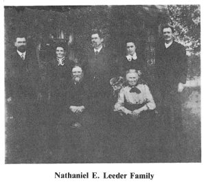 Photocopied photograph of Nathaniel Leeder family