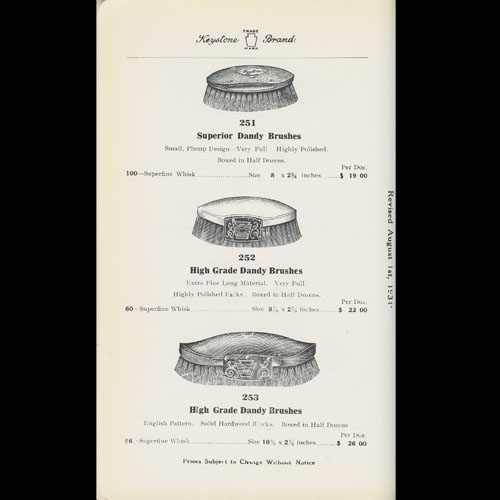 Interior Page of Catalogue