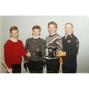 Hawkins family with trophy