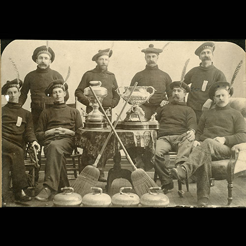 Curlers with two large tankards