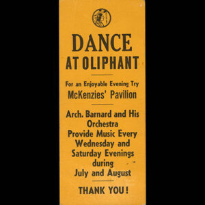 Pamphlet advertising McKenzie's Pavilion