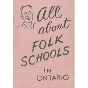 Pamphlet for Ontario Folk Schools.