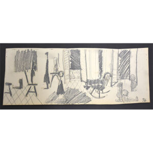 Sketch study of work "Interior"