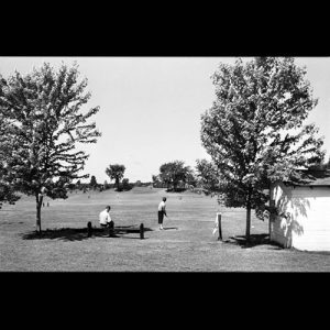 Lady teeing off at Saugeen Golf Club