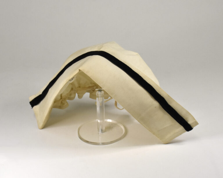 The black velvet stripe on Annie Mae’s cap signifies that she was a registered nurse. BCM&CC Collection, 2025.012.003.