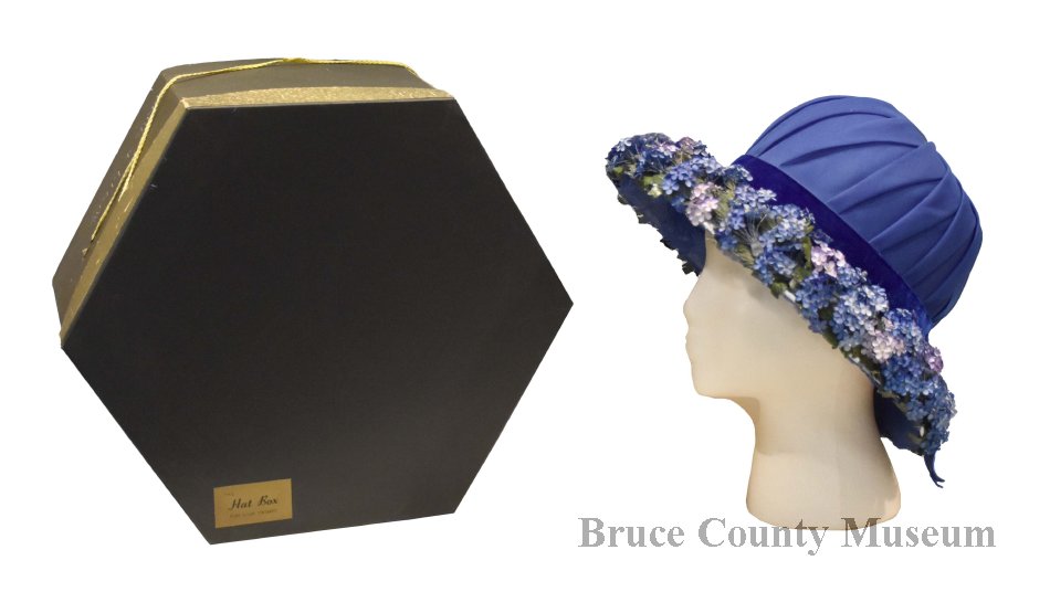 Purple and Blue floral hat