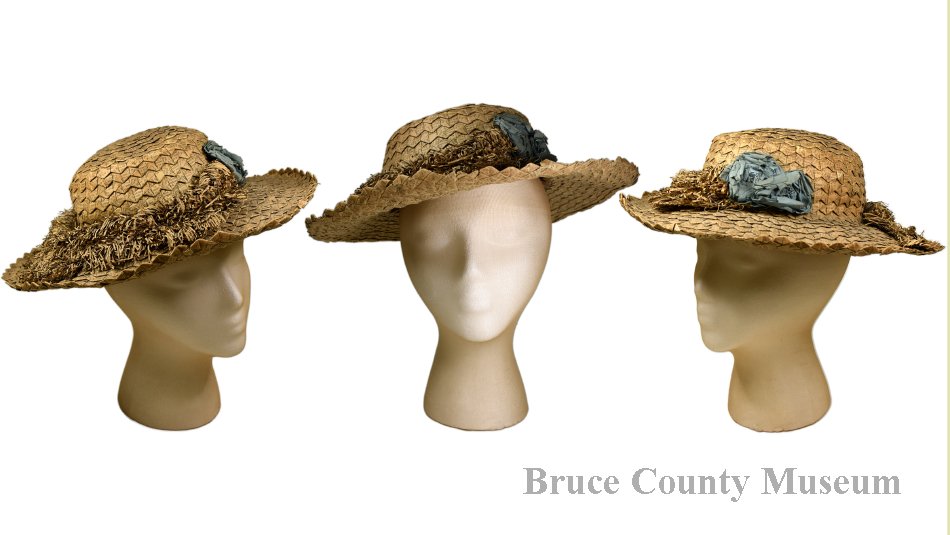 Hat made of folded newspaper