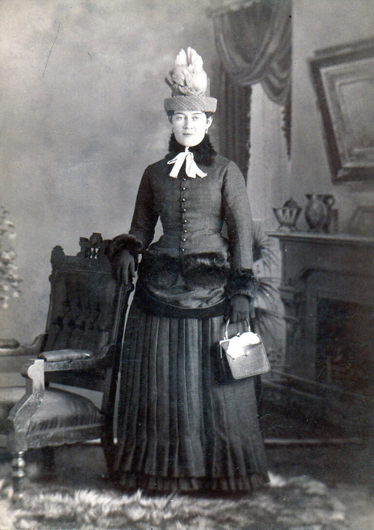 Woman standing for photo