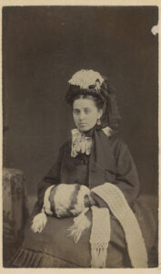 Woman Sitting for photo.