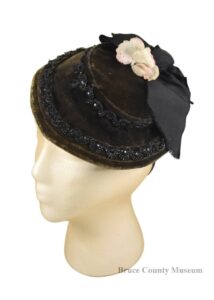 Black brimed hat